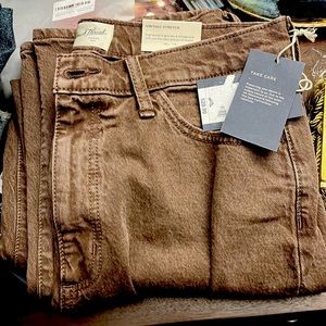 Rust washed jeans - size 10 reg - straight leg